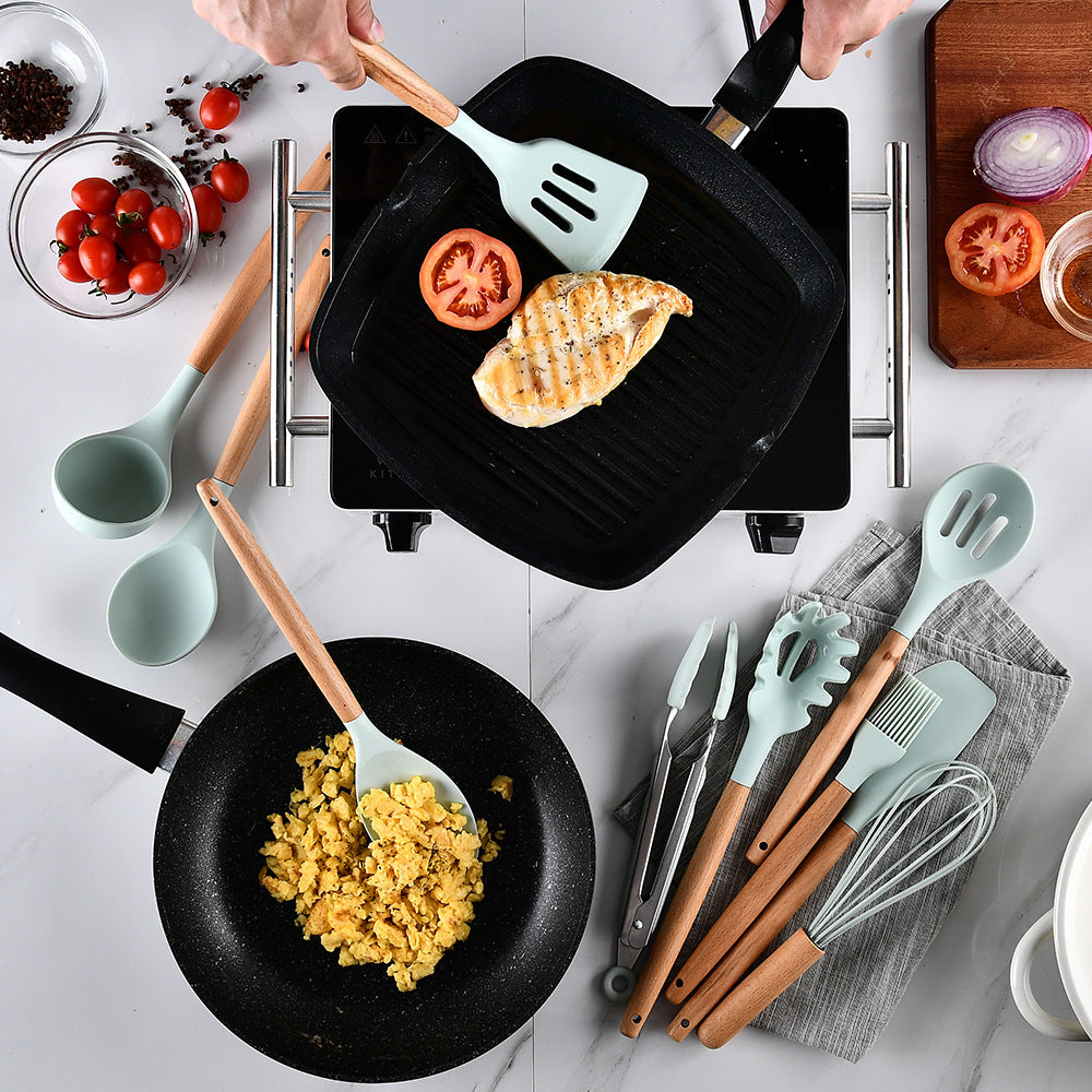 11 pcs bâton spatule cuisine ustensiles de cuisine ensemble