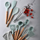 11 pcs  bâton spatule cuisine ustensiles de cuisine ensemble